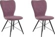 2 tuolin setti Notio Living Viola, violetti hinta ja tiedot | Ruokapöydän tuolit | hobbyhall.fi