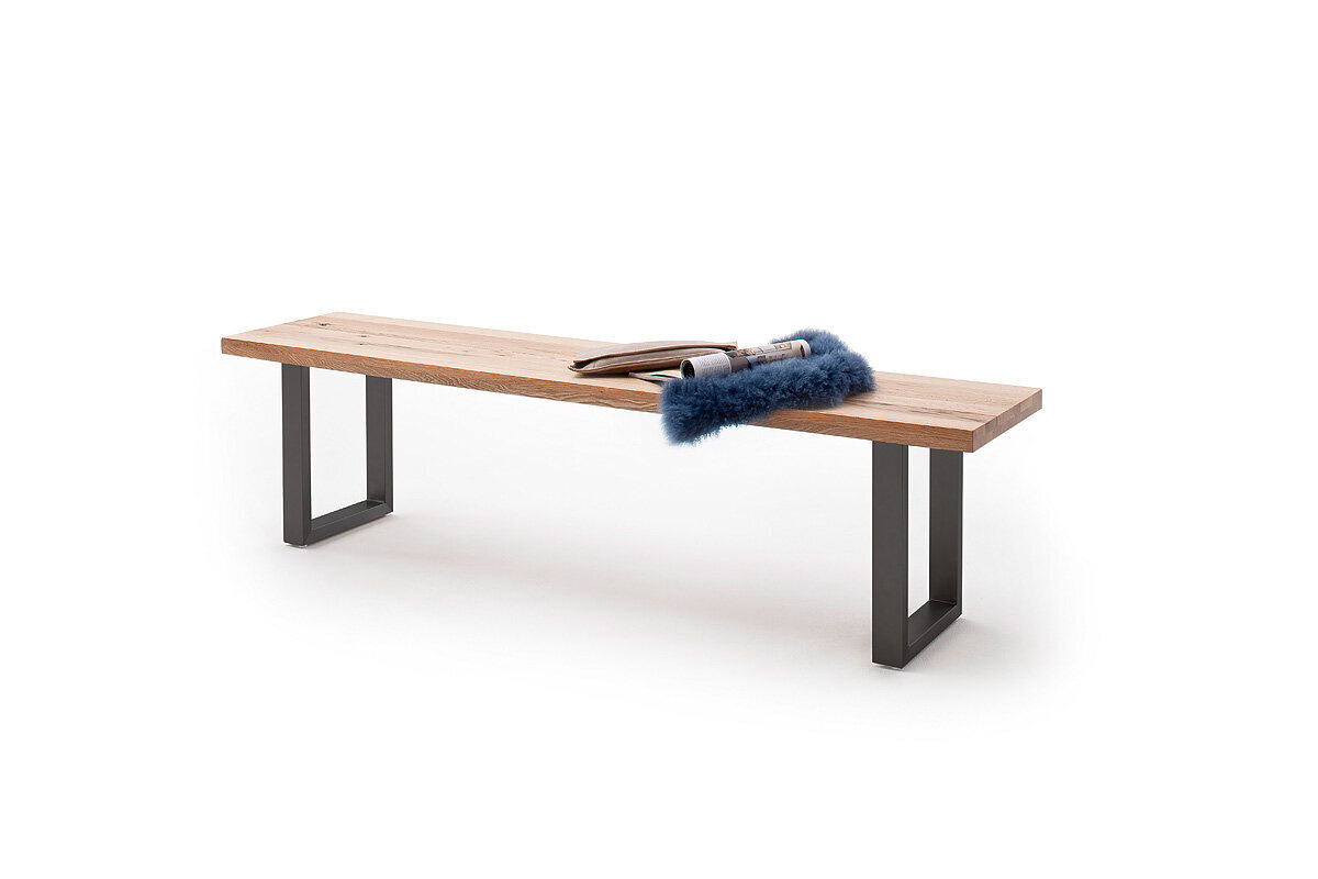 Penkki MC Akcent Castello, 180 x 40 cm, vaaleanruskea/harmaa hinta ja tiedot | Ruokapöydän tuolit | hobbyhall.fi