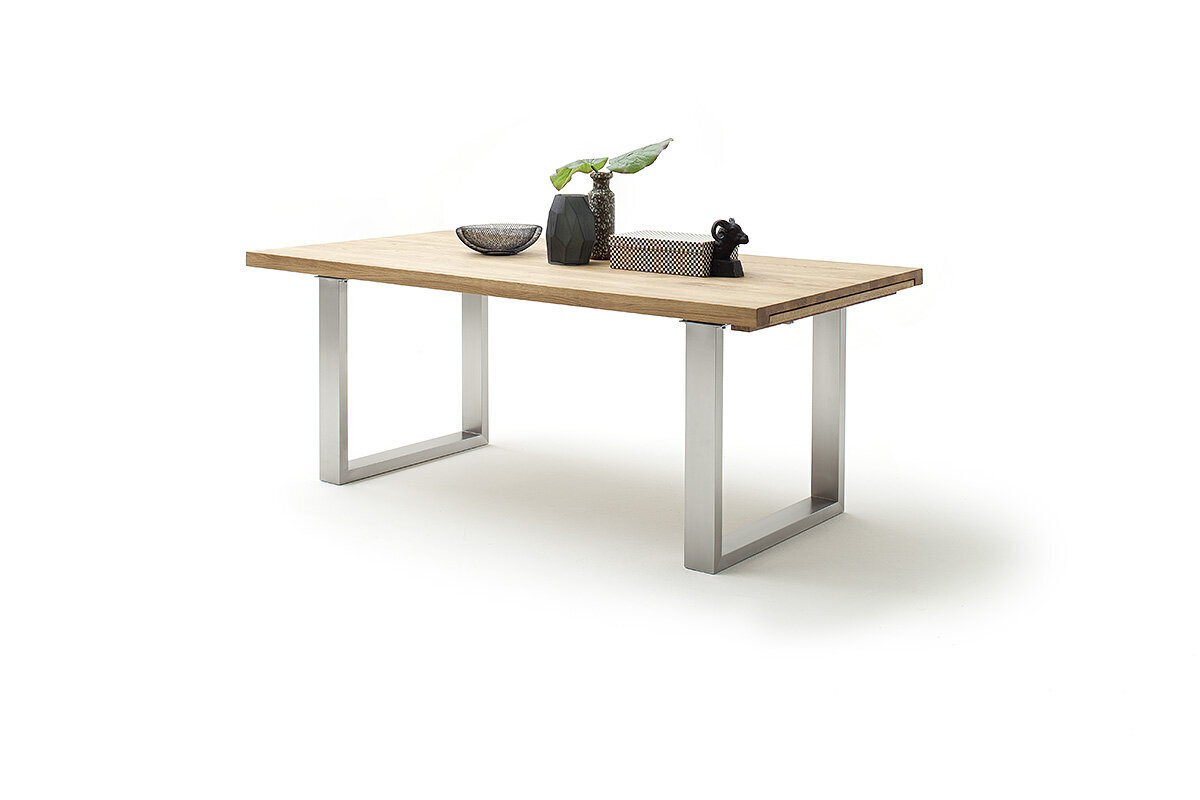 Jatkettava pöytä MC Akcent Dayton, 180/280 x 100 cm, ruskea/harmaa hinta ja tiedot | Ruokapöydät | hobbyhall.fi