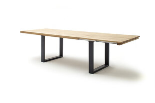 Jatkettava pöytä MC Akcent Dayton, 200/320 x 100 cm, ruskea/harmaa hinta ja tiedot | Ruokapöydät | hobbyhall.fi