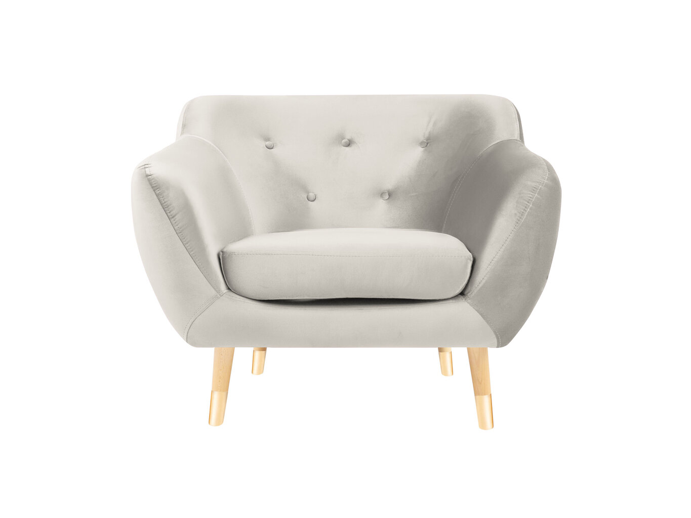 Nojatuoli Mazzini Sofas Amelie, beige/ruskea hinta ja tiedot | Nojatuolit | hobbyhall.fi