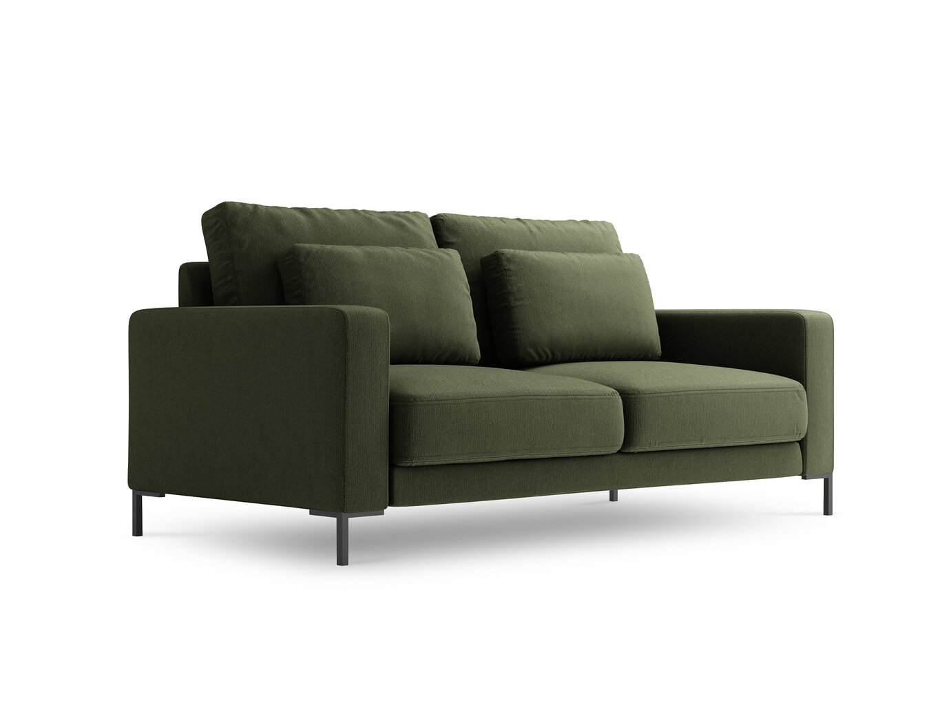 Kahden istuttava sohva Interieurs86 Seine, tummanvihreä hinta ja tiedot | Sohvat ja vuodesohvat | hobbyhall.fi