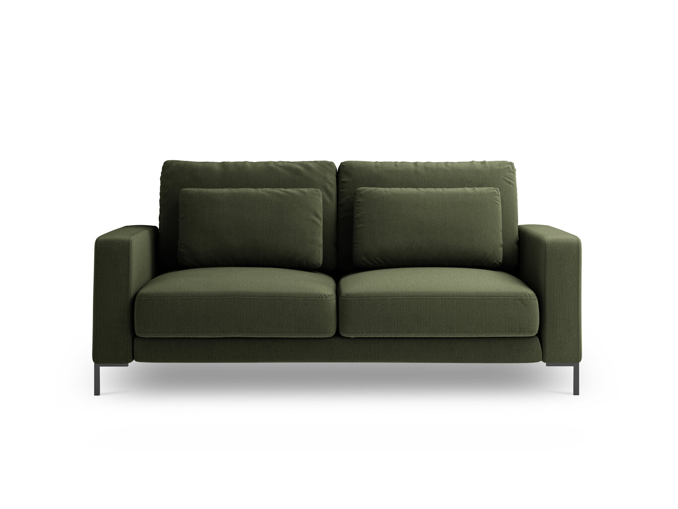 Kahden istuttava sohva Interieurs86 Seine, tummanvihreä hinta ja tiedot | Sohvat ja vuodesohvat | hobbyhall.fi
