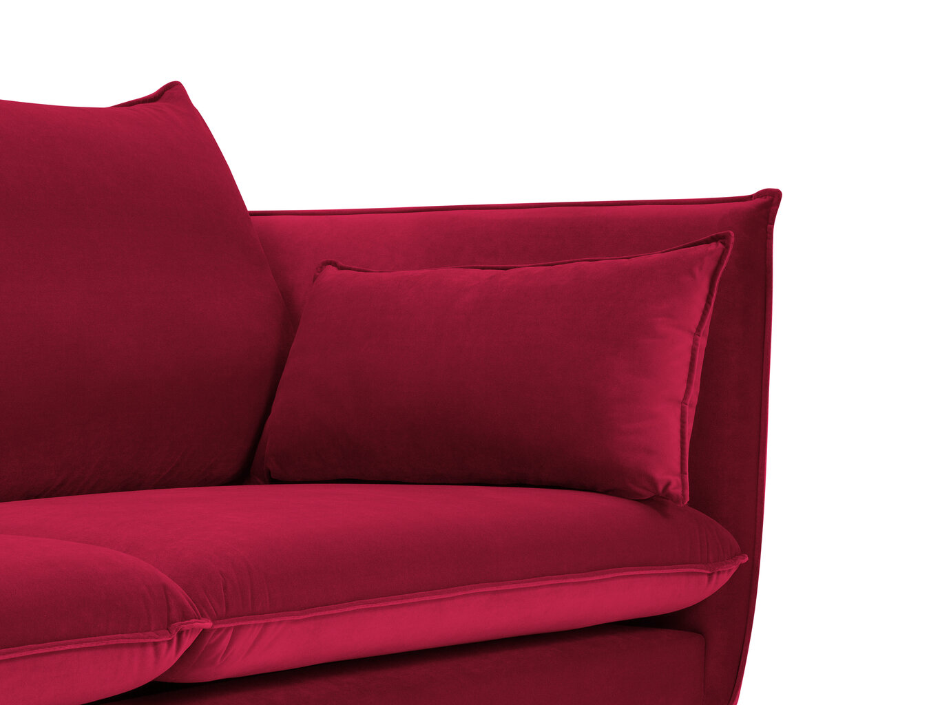 Micadoni Home Agate 2S, punaisen värinen sohva hinta ja tiedot | Sohvat ja vuodesohvat | hobbyhall.fi