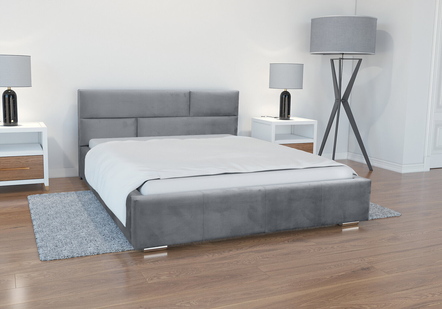 Sänky Prato 180x200 cm, harmaa hinta ja tiedot | Sängyt | hobbyhall.fi