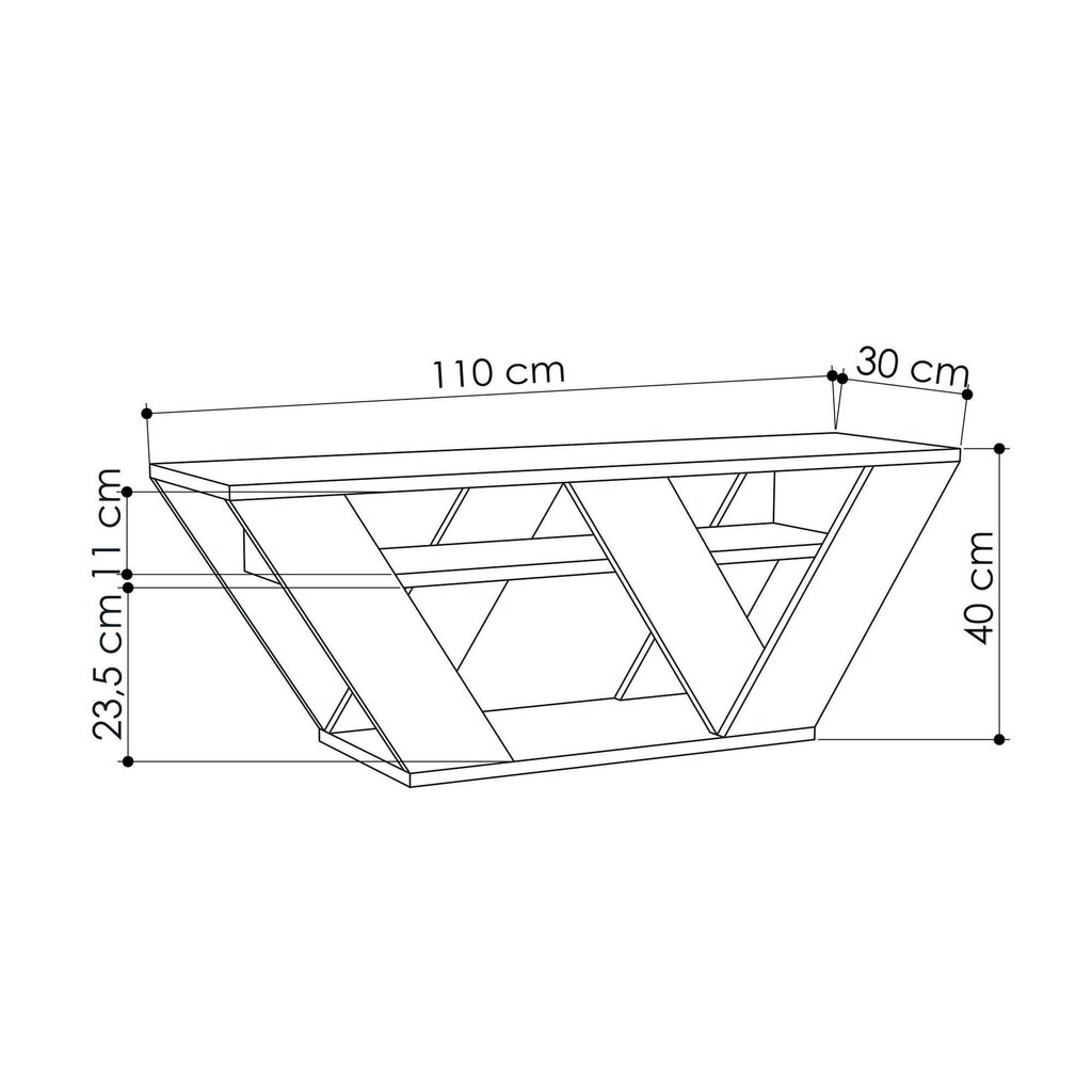 TV-taso Kalune Design 776, 110 cm, beige hinta ja tiedot | TV-tasot | hobbyhall.fi