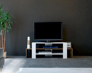 TV-taso Kalune Design 745(III), 120cm, ruskea/valkoinen hinta ja tiedot | TV-tasot | hobbyhall.fi