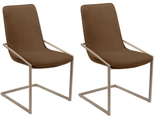 2 tuolin setti Notio Living Vita, ruskea hinta ja tiedot | Ruokapöydän tuolit | hobbyhall.fi