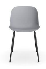 2 tuolin setti Notio Living Orca, harmaa/musta hinta ja tiedot | Ruokapöydän tuolit | hobbyhall.fi