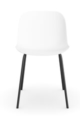 2 tuolin setti Notio Living Orca, valkoinen/musta hinta ja tiedot | Ruokapöydän tuolit | hobbyhall.fi