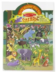 Tarrasarja uudelleenkäytettävä MELISSA & DOUG Safari hinta ja tiedot | Kehittävät lelut | hobbyhall.fi