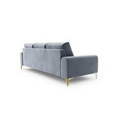 Velvet Larnite kolmen istuttava sohva, 222x102x90 cm, vaaleansininen hinta ja tiedot | Sohvat ja vuodesohvat | hobbyhall.fi