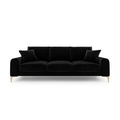 Velvet Larnite kolmen istuttava sohva, 222x102x90 cm, musta hinta ja tiedot | Sohvat ja vuodesohvat | hobbyhall.fi