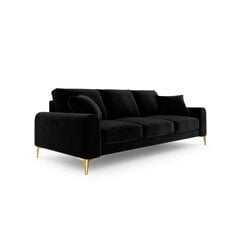 Velvet Larnite kolmen istuttava sohva, 222x102x90 cm, musta hinta ja tiedot | Sohvat ja vuodesohvat | hobbyhall.fi