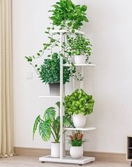 Kukkateline Ficus 43x22x98cm valkoinen hinta ja tiedot | Hyllyt | hobbyhall.fi