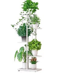 Kukkateline Ficus 43x22x98cm valkoinen hinta ja tiedot | Hyllyt | hobbyhall.fi