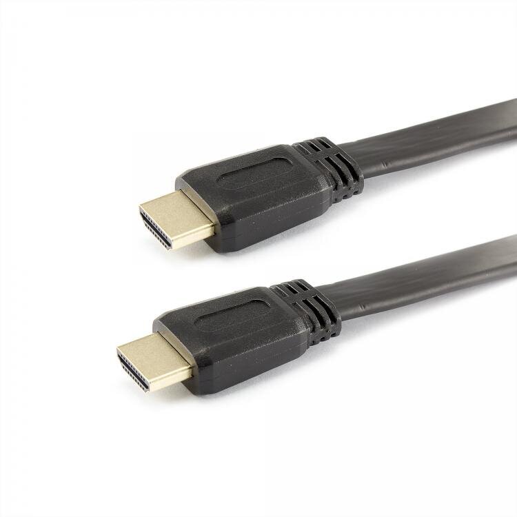 Sbox HDMI-FLAT-15B, HDMI-HDMI 1.4 Flat M/M, 1.5m, 1.5m hinta ja tiedot | Kaapelit ja adapterit | hobbyhall.fi