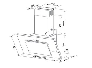 Maan OVER60LEP.S3.SA.KSB.KS_E hinta ja tiedot | Liesituulettimet | hobbyhall.fi