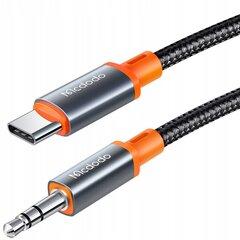 Mcdodo Mcdodo CA-900 USB-C - 3,5 mm AUX-minijakkikaapeli, 1,8 m (musta) hinta ja tiedot | Mcdodo Televisiot ja lisätarvikkeet | hobbyhall.fi