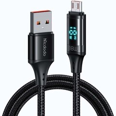 Mcdodo Mcdodo CA-1070 USB - Micro USB -kaapeli, 3A, 1,2 m (musta) hinta ja tiedot | Mcdodo Kodinkoneet ja kodinelektroniikka | hobbyhall.fi