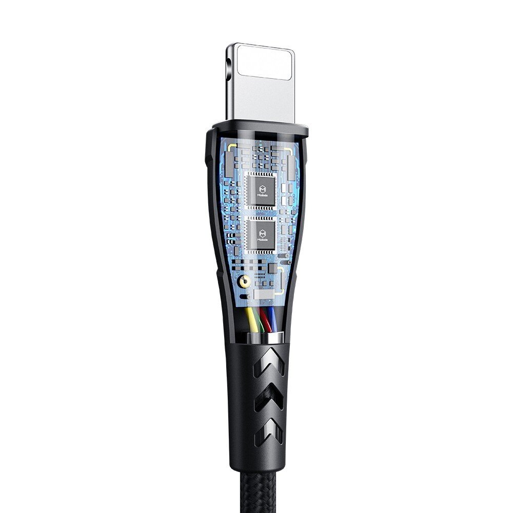 Mcdodo USB-Lightning-kaapeli, Mcdodo CA-7441, 1,2 m (musta) hinta ja tiedot | Kaapelit ja adapterit | hobbyhall.fi