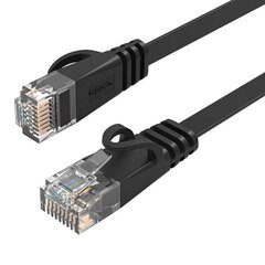 Orico Orico RJ45 Cat.6 litteä Ethernet-verkkokaapeli 10 m (musta) hinta ja tiedot | Kaapelit ja adapterit | hobbyhall.fi