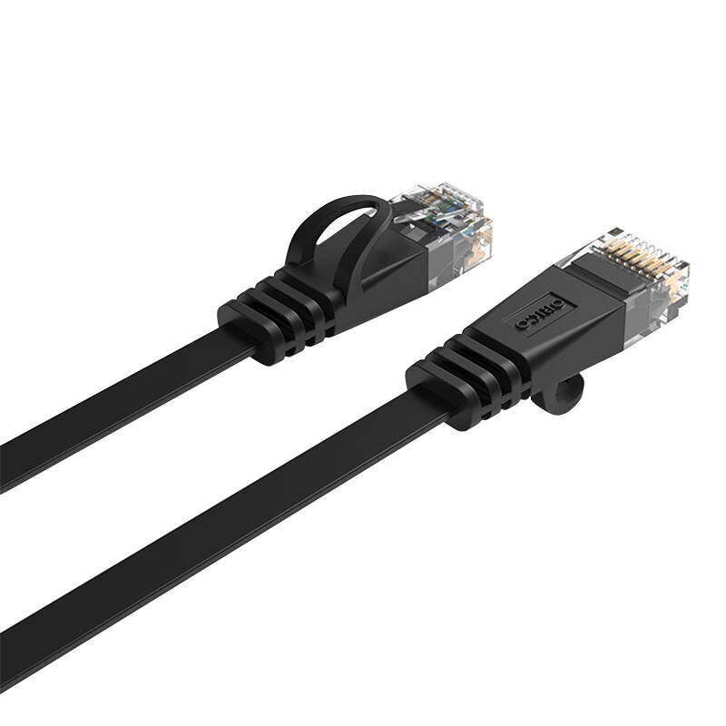 Orico Orico RJ45 Cat.6 litteä Ethernet-verkkokaapeli 20 m (musta) hinta ja tiedot | Kaapelit ja adapterit | hobbyhall.fi