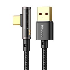 Mcdodo Mcdodo CA-3381 USB-USB-C Prism 90 asteen kaapeli, 6A, 1,8m (musta) hinta ja tiedot | Kaapelit ja adapterit | hobbyhall.fi