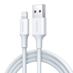 UGREEN Lightning-kaapeli USB UGREEN 2.4A US155, 0.25m (valkoinen) hinta ja tiedot | Kaapelit ja adapterit | hobbyhall.fi