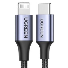 UGREEN Lightning-kaapeli USB-C:hen UGREEN PD 3A US304, 1,5 m hinta ja tiedot | Kaapelit ja adapterit | hobbyhall.fi
