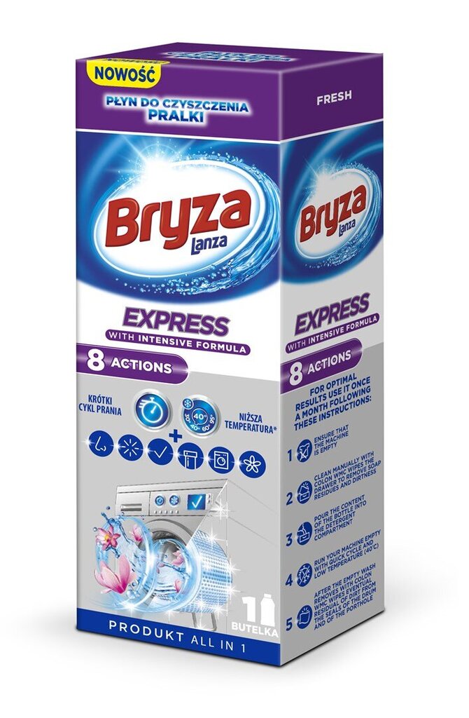 Bryza Lanza Express 8 Action Fresh pesukonepesuaine 250ml hinta ja tiedot | Pyykinpesuaineet | hobbyhall.fi