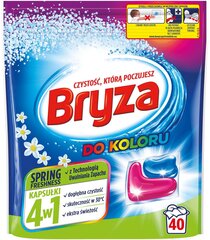 Bryza Spring Freshness 4in1 väripesukapselit 40kpl hinta ja tiedot | Pyykinpesuaineet | hobbyhall.fi