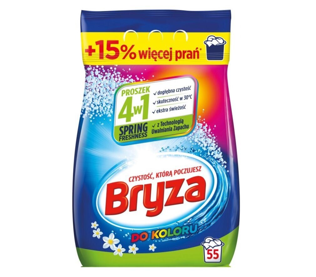 Bryza Spring Freshness 4in1 värillinen pesujauhe 3,575kg hinta ja tiedot | Pyykinpesuaineet | hobbyhall.fi