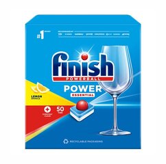 Finish Power Essential astianpesukonetabletit Lemon 50 kpl hinta ja tiedot | Astianpesuaineet | hobbyhall.fi