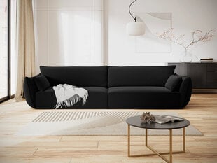 Vanda-sohva, 4-istuttava, samettikangas, musta hinta ja tiedot | Sohvat ja vuodesohvat | hobbyhall.fi