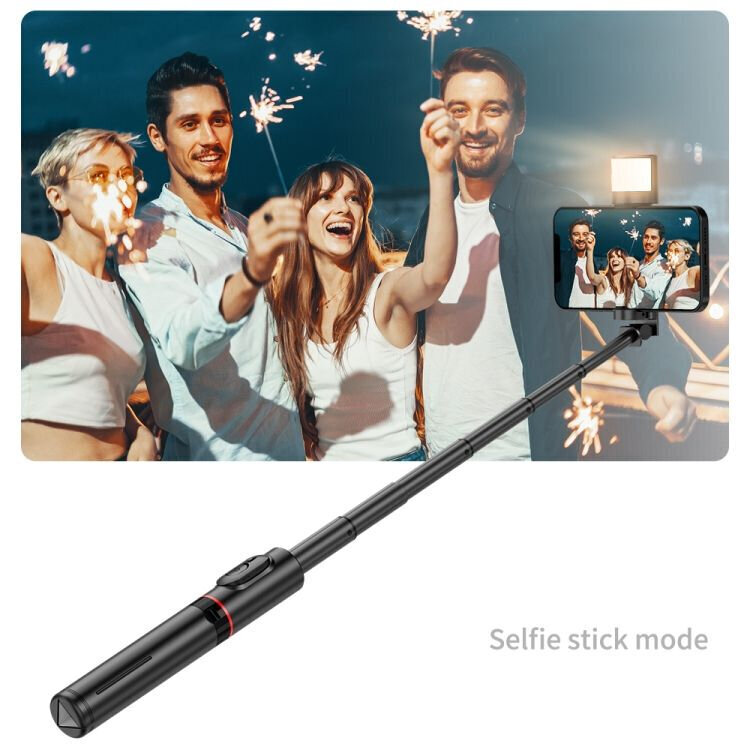 Kolmijalkainen selfie-tikku LED-valolla ja bluetooth-kaukosäätimellä, LIVMAN, Q12s (selfie stick) hinta ja tiedot | Selfie-tikut ja -telineet | hobbyhall.fi