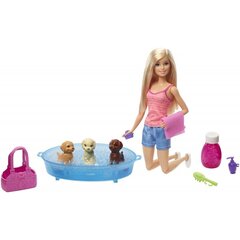 Barbie - Puppy Bath Time (GDJ37) hinta ja tiedot | Tyttöjen lelut | hobbyhall.fi