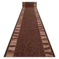 Kumipohjainen matto LINEA ruskea 80cm