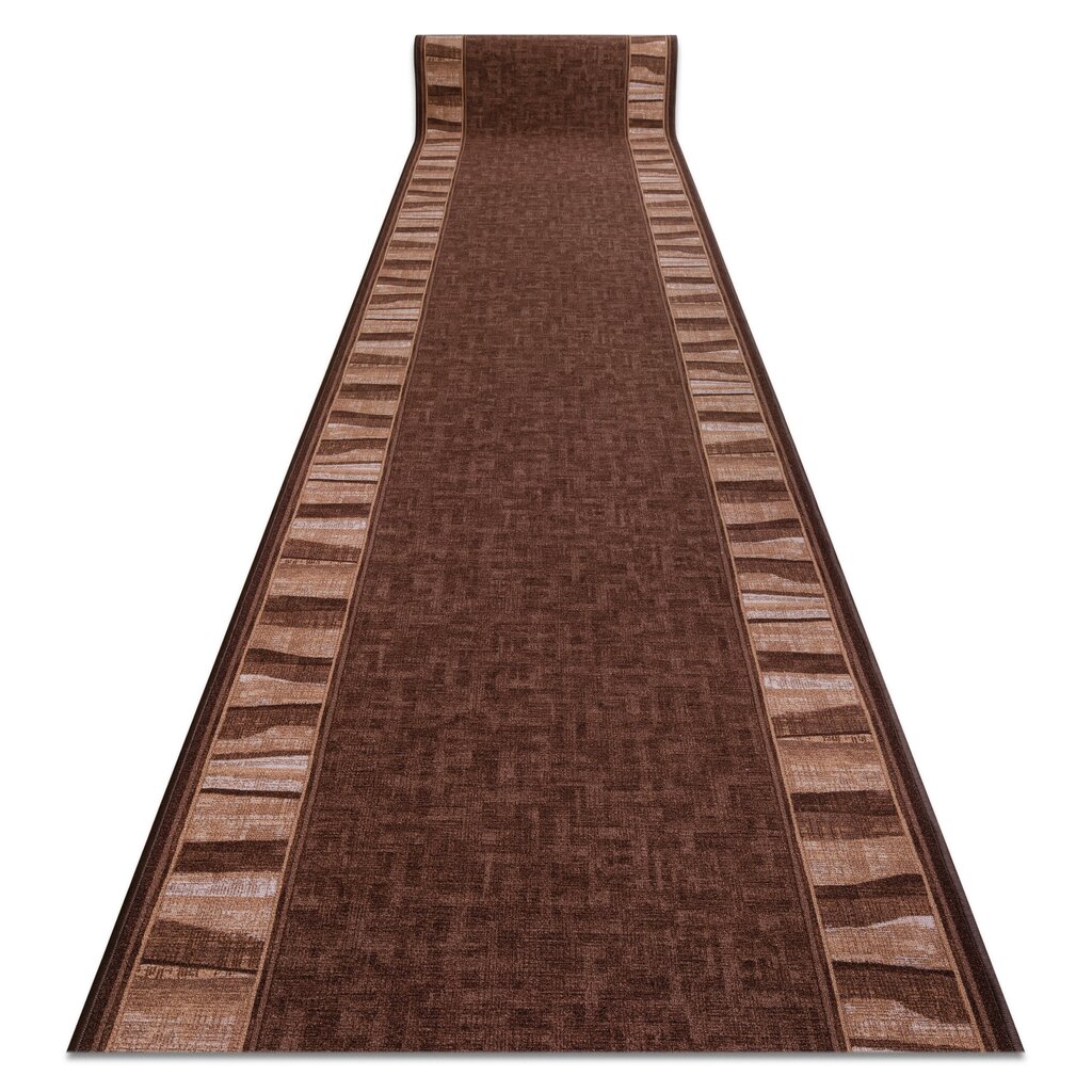 Kumipohjainen matto LINEA ruskea 80cm hinta ja tiedot | Isot matot | hobbyhall.fi