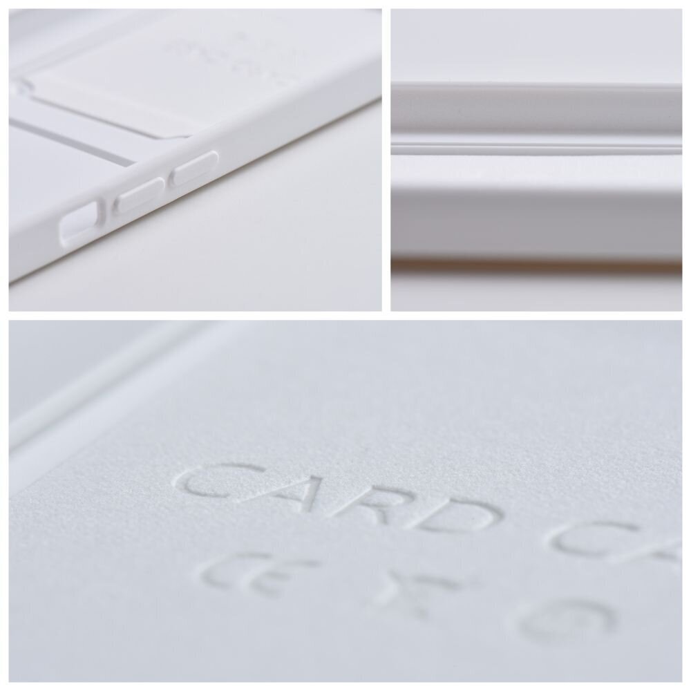 Samsung Galaxy A34 5G (6,6″) Forcell CARD suojakuori - Valkoinen hinta ja tiedot | Puhelimen kuoret ja kotelot | hobbyhall.fi