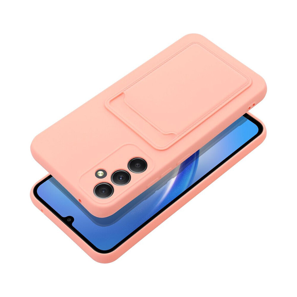 Samsung Galaxy A34 5G (6,6″) Forcell CARD suojakuori - Vaaleanpunainen hinta ja tiedot | Puhelimen kuoret ja kotelot | hobbyhall.fi