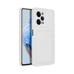 Xiaomi Redmi Note 12 Pro (6,67″) Forcell CARD suojakuori - Valkoinen hinta ja tiedot | Puhelimen kuoret ja kotelot | hobbyhall.fi