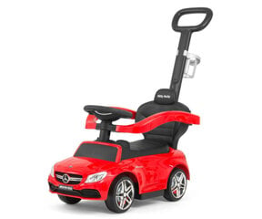 Lasten auto, kahvalla, Mercedes AMG C63 Coupe, väri: musta/punainen hinta ja tiedot | Vauvan lelut | hobbyhall.fi