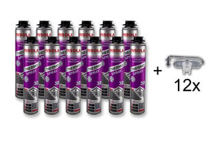 Ruiskutettava lämpöeristys INSOLA Thermo Spray 3D, 850 ml (12 kpl) hinta ja tiedot | Eristeet ja tiivisteet | hobbyhall.fi