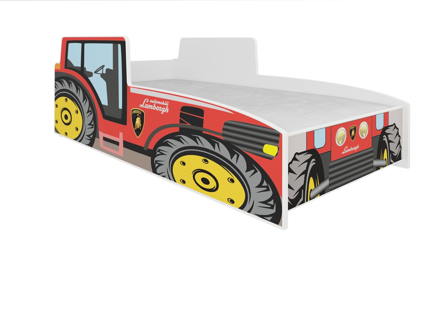 Lasten sänky ADRK Furniture Tractor, 140x70cm, punainen hinta ja tiedot | Lastensängyt | hobbyhall.fi