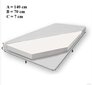 Lasten sänky ADRK Furniture Casimo White, 140x70cm hinta ja tiedot | Lastensängyt | hobbyhall.fi