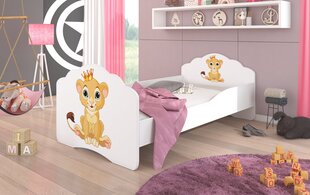 Lasten sänky ADRK Furniture Casimo Lion, 140x70cm hinta ja tiedot | Lastensängyt | hobbyhall.fi