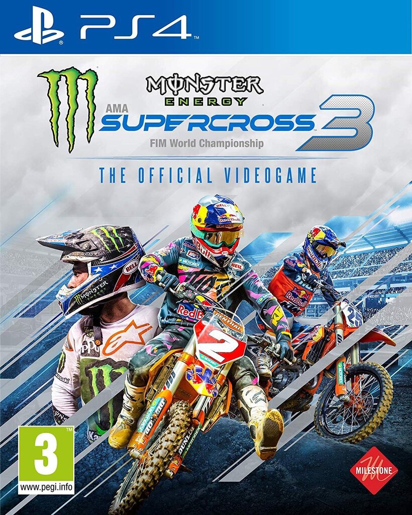 PlayStation 4 peli : Monster Energy Supercross 3 - The Official Videogame hinta ja tiedot | Tietokone- ja konsolipelit | hobbyhall.fi