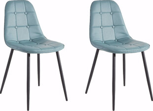 4 tuolin setti Notio Living Tito, sininen hinta ja tiedot | Ruokapöydän tuolit | hobbyhall.fi