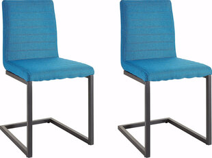 2 tuolin setti Notio Living Stacey, sininen hinta ja tiedot | Ruokapöydän tuolit | hobbyhall.fi